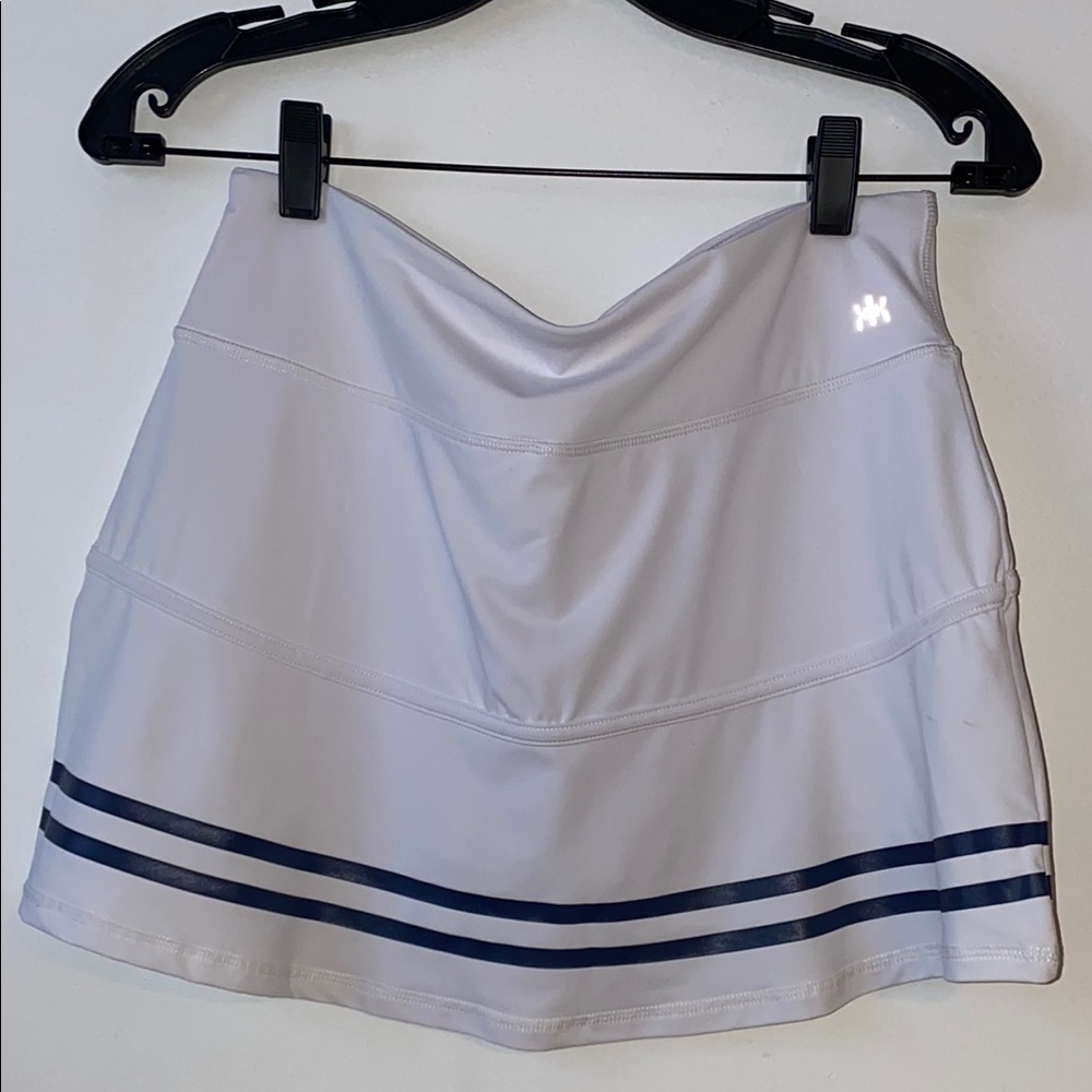 White Skort with Navy Stripes - Picture 2 of 9